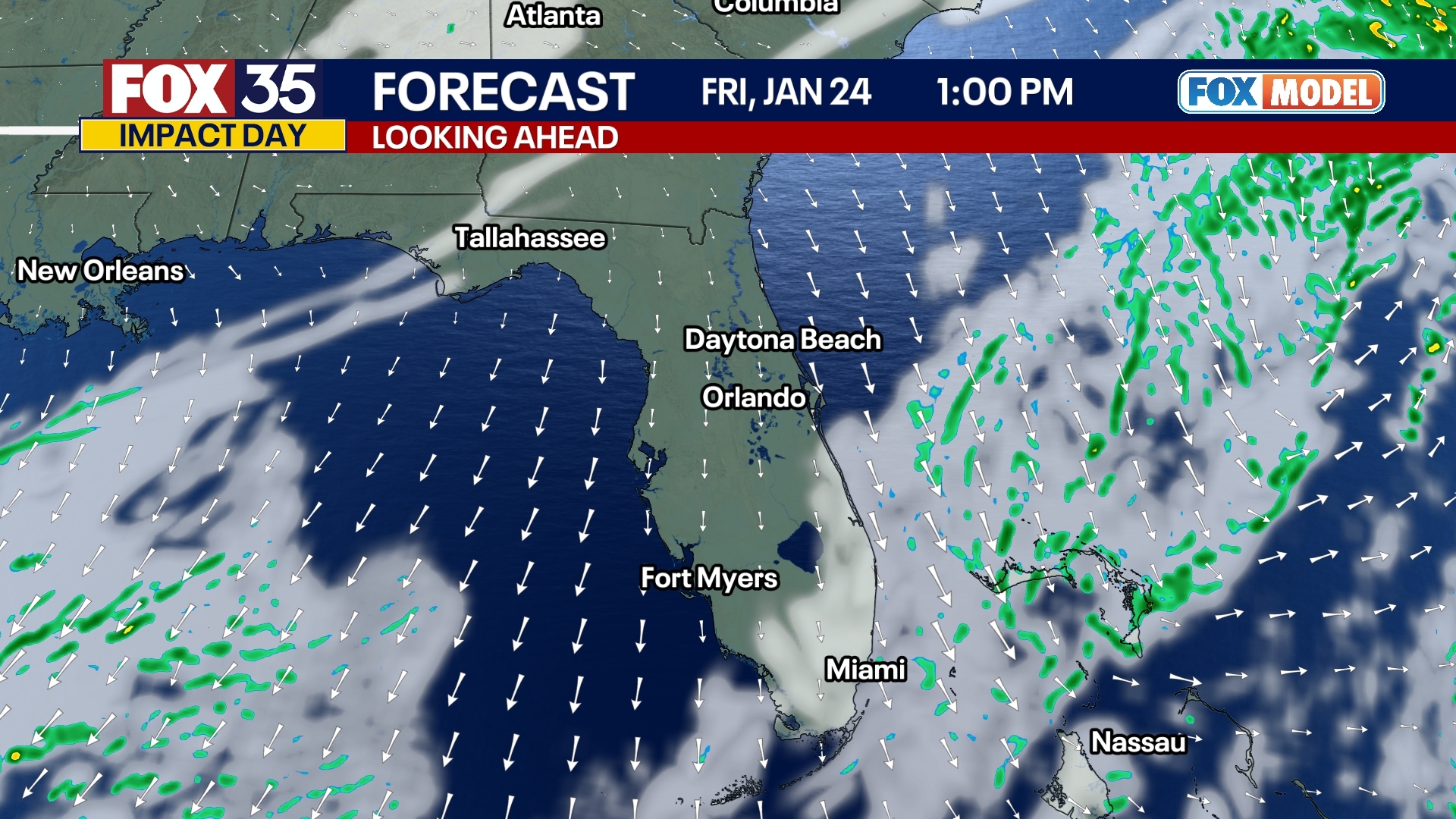 Orlando Forecast: Thursday Night, January 23rd, 2025