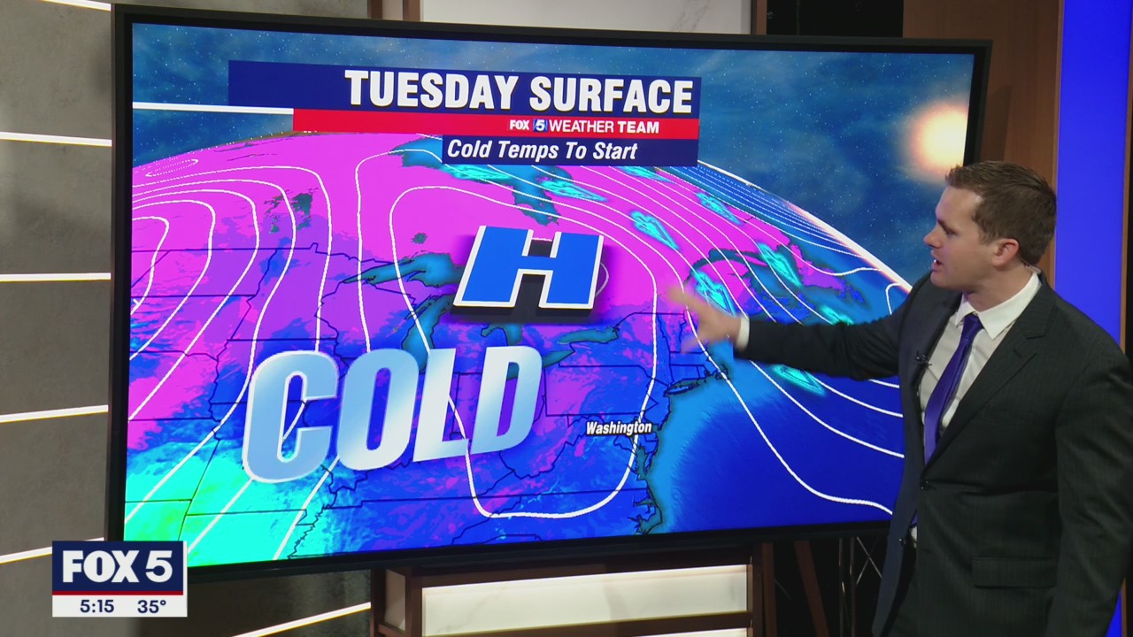 FOX 5 Weather forecast for Tuesday, December 14