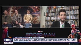 Tom Holland, Zendaya and Jacob Batalon talk 'Spider-Man: No Way Home'