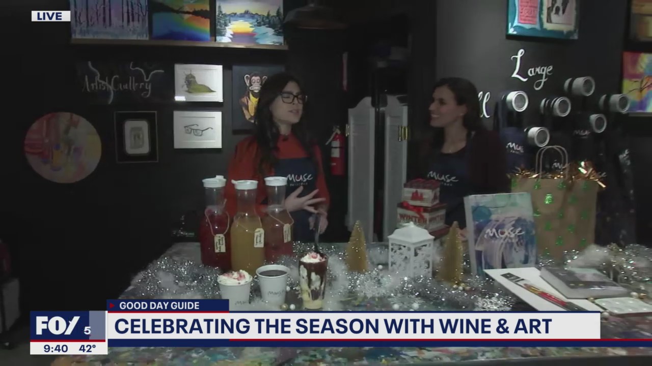 Celebrating the season with wine and art!