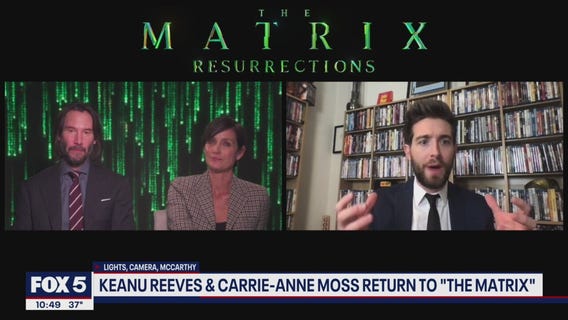 Keanu Reeves, Carrie-Anne Moss talk 'The Matrix Resurrections'
