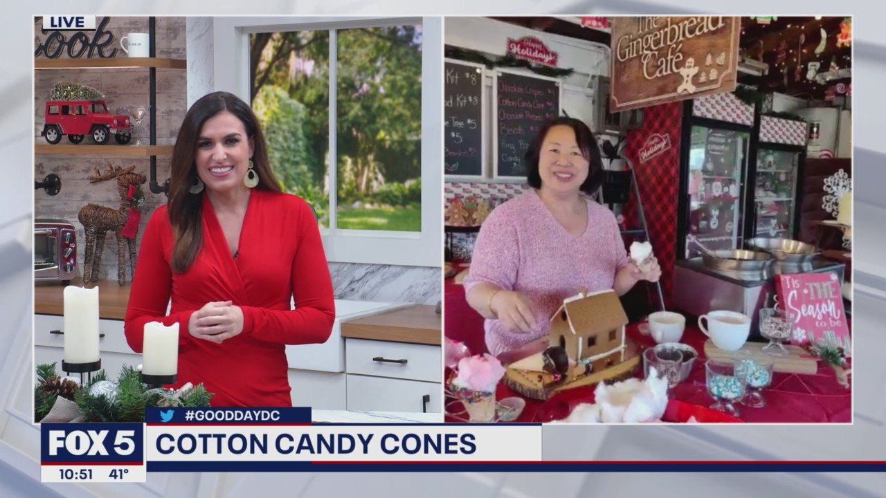 Make at home cotton candy cones