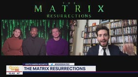 Kevin talks with cast of 'The Matrix Resurrections'
