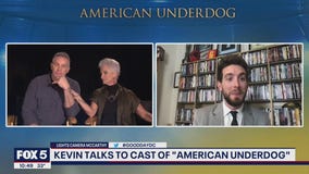 Kevin speaks with cast of 'American Underdog'