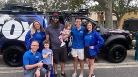 FOX 35 News team participates in Touch-A-Truck event