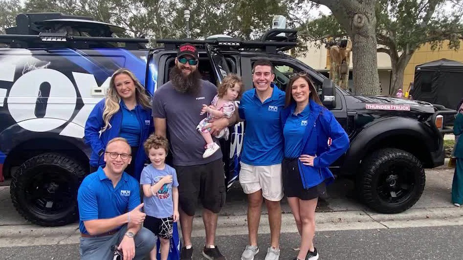 FOX 35 News team participates in Touch-A-Truck event