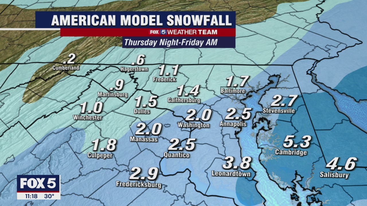 More winter weather heading to the DMV | FOX 5 DC