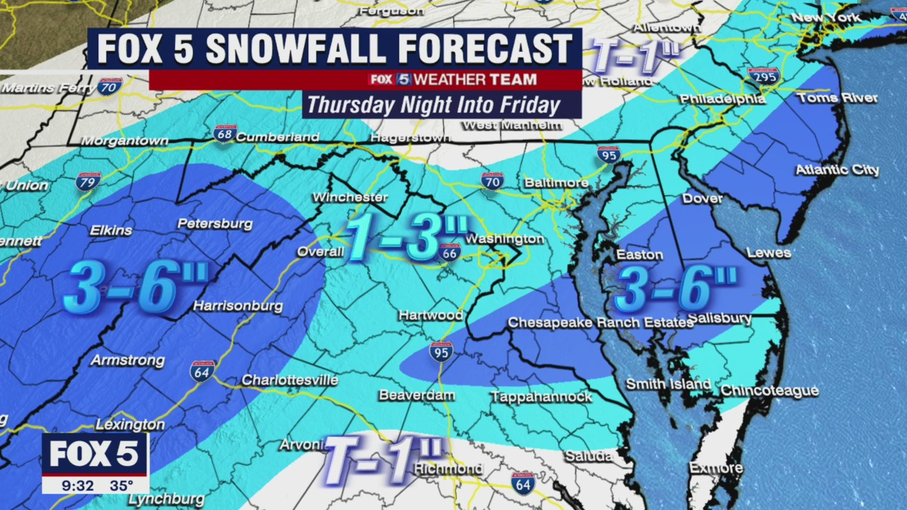 FOX 5 Weather forecast for Wednesday, January 5