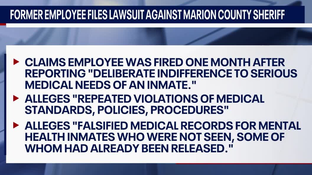 Former employee files lawsuit against Marion County sheriff
