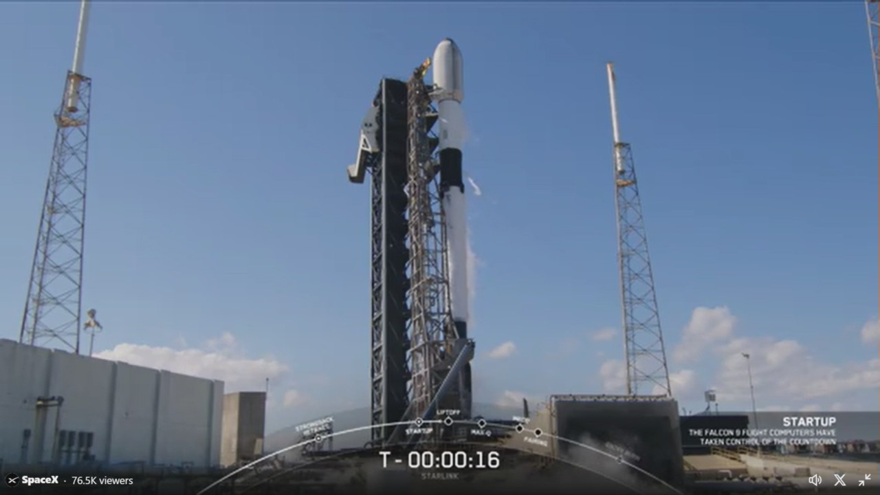 WATCH LIVE: SpaceX's Falcon 9 launches with 21 Starlink satellites