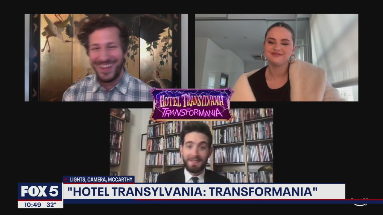 Andy Samberg, Selena Gomez talk new Hotel Transylvania movie