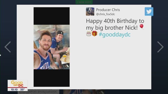 Happy 40th birthday shout-out to Producer Chris? big brother Nick!