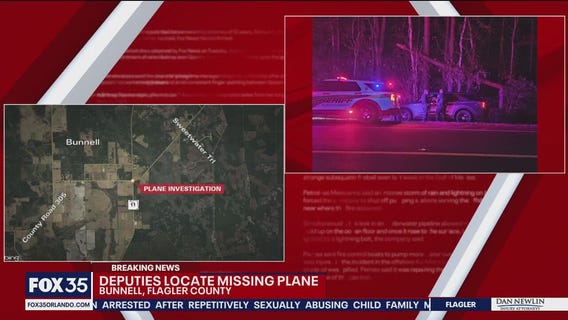 Missing airplane found in Flagler County, officals say