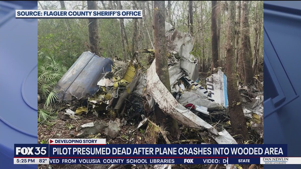 Pilot presumed dead in Florida plane crash: Officials | FOX 35 Orlando