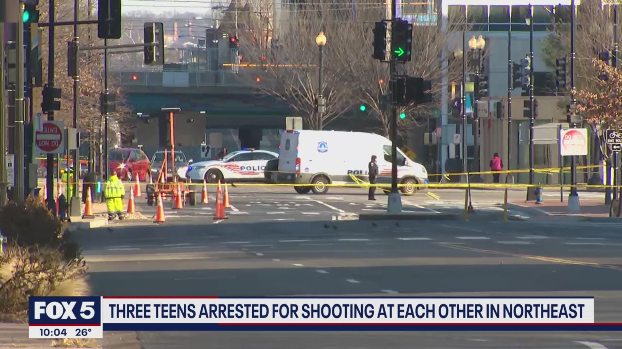 Three teens arrested for shooting at each other in Northeast | FOX 5 DC