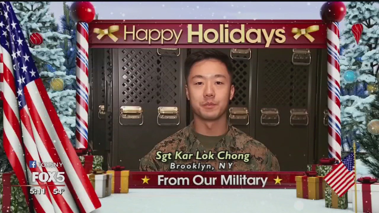 FOX5 Holiday troop greeting from Sgt. Kar Lok Chong