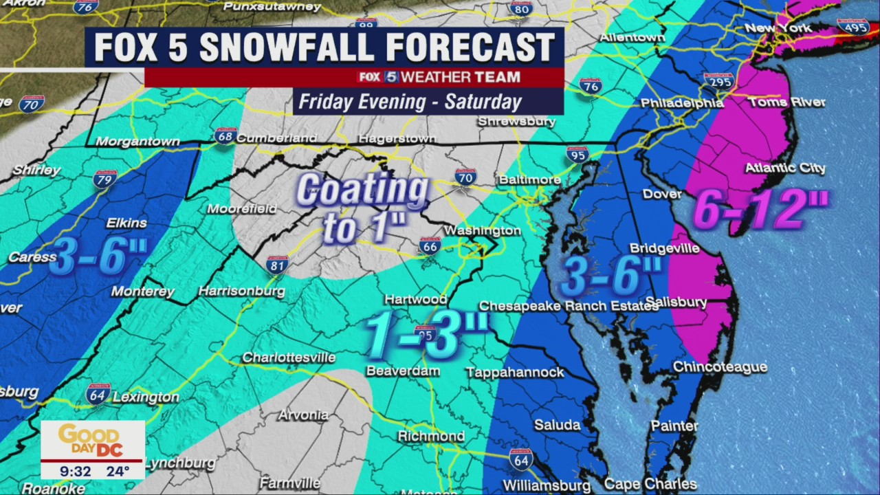 FOX 5 Weather forecast for Thursday, January 27