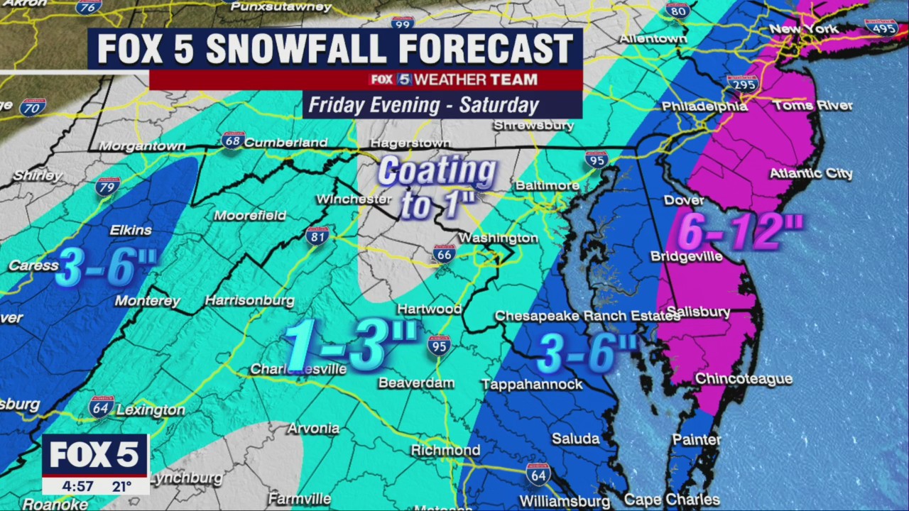 FOX 5 Weather forecast for Thursday, January 27