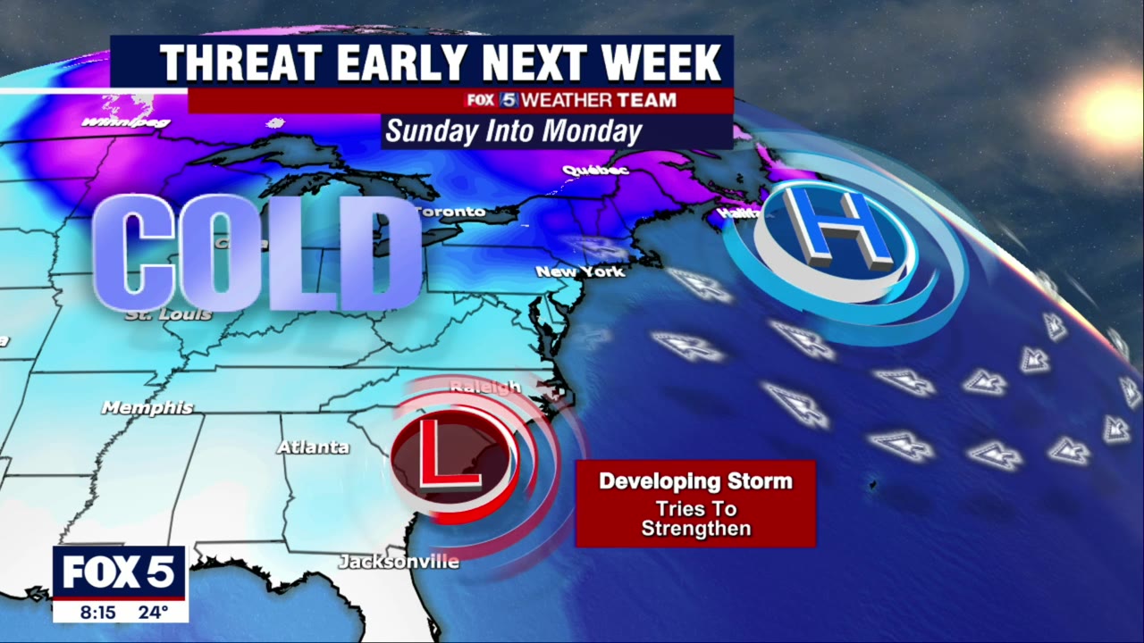 FOX 5 Weather forecast for Sunday, February 6