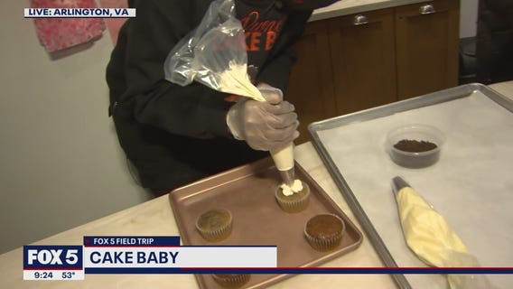 FOX 5 Field Trip: Decorating desserts at Cake Baby bakery in Arlington