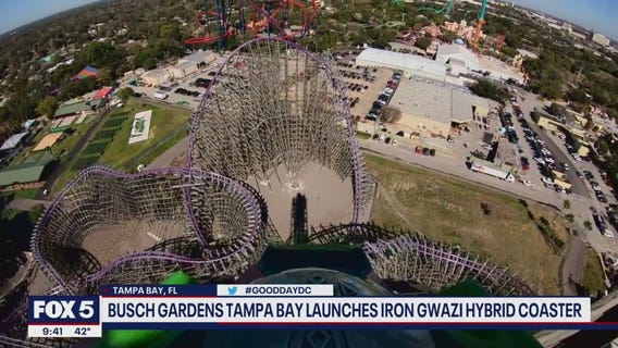 Sneak peek at new rollercoaster at Busch Gardens