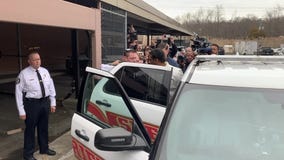 Hanukkah stabbing suspect Grafton E. Thomas, 37, is taken into police custody