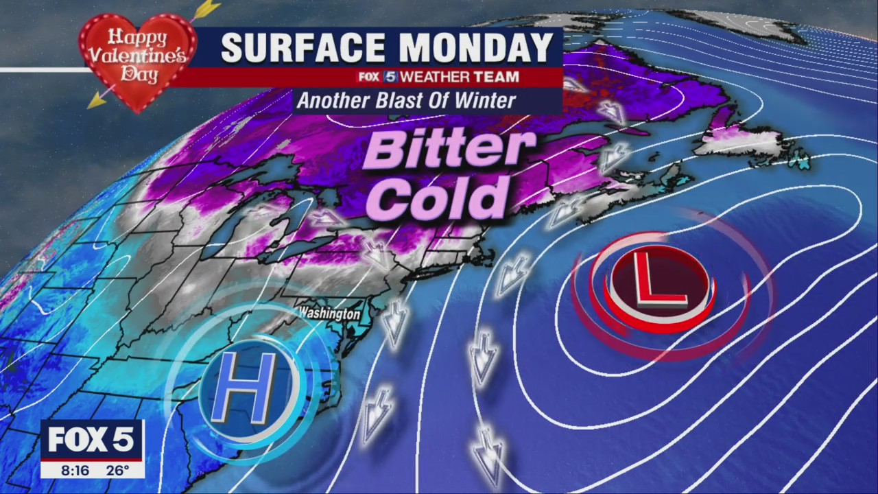 FOX 5 Weather forecast for Monday, February 14