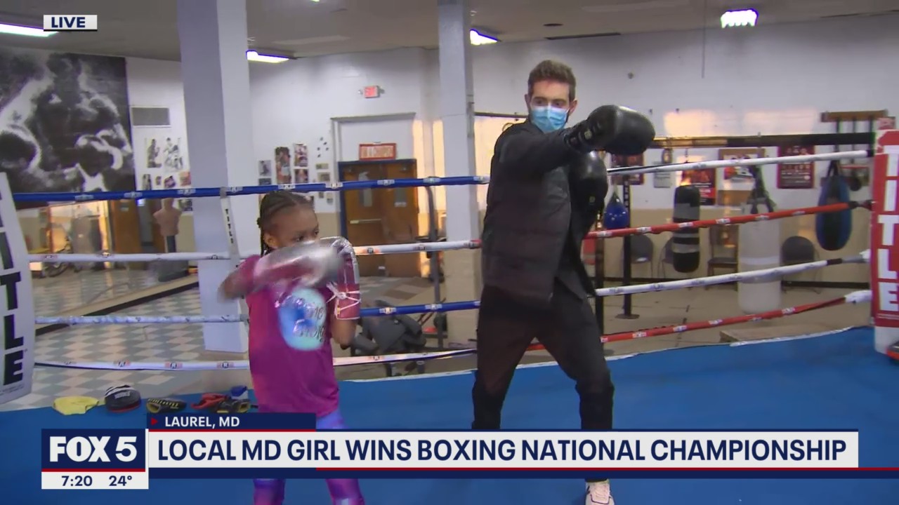 Kevin gets boxing lessons from 8-year-old Silver Gloves champ, Eden 'Baby Top'