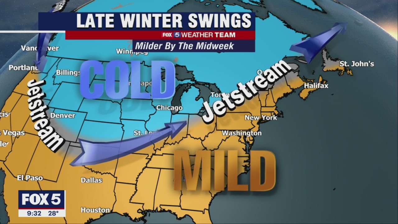 FOX 5 Weather forecast for Tuesday, February 15