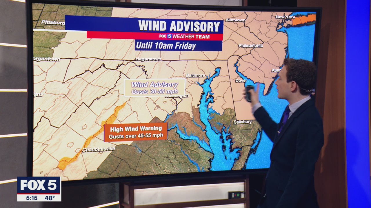 FOX 5 Weather forecast for Thursday, February 17