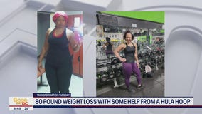 Hula hoop weight loss transformation