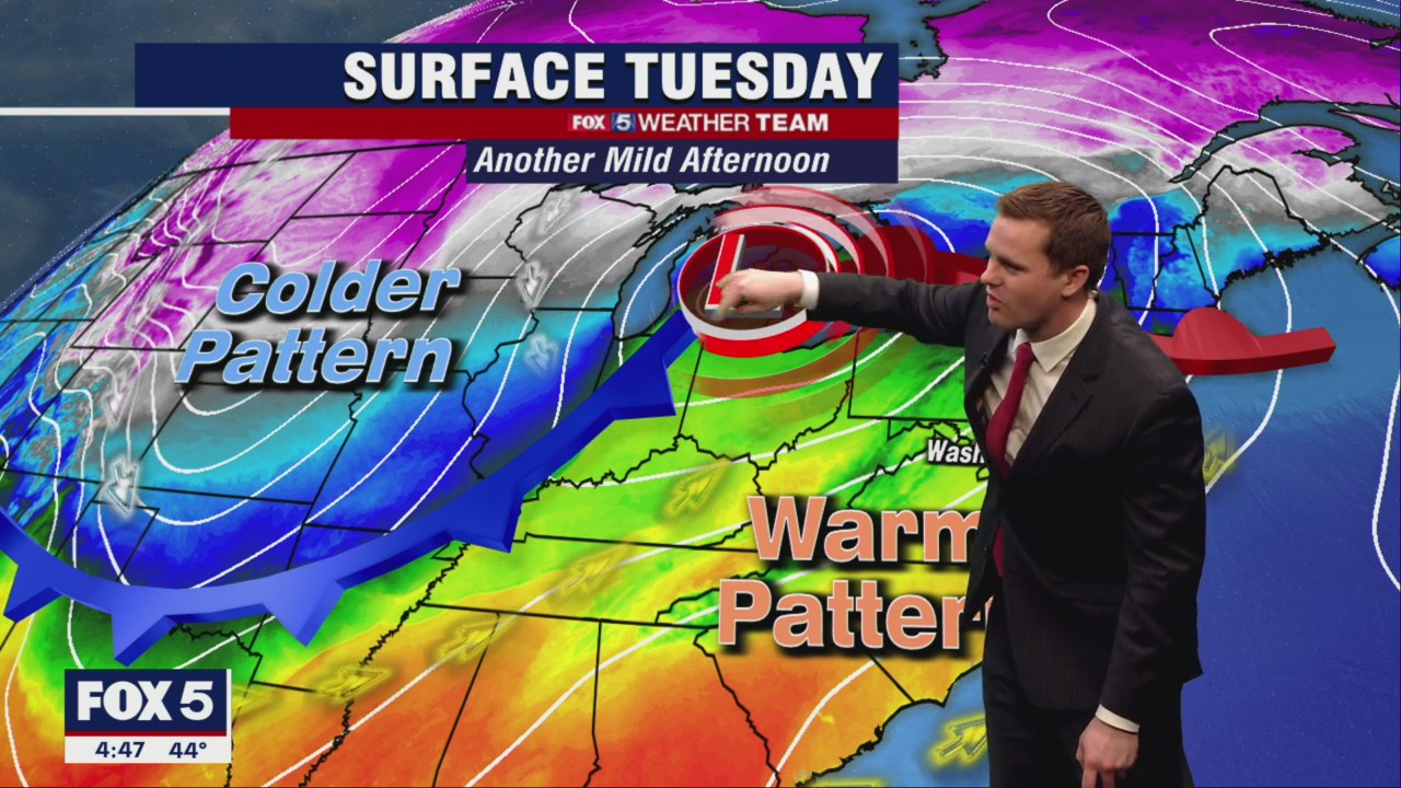 FOX 5 Weather forecast for Tuesday, February 22