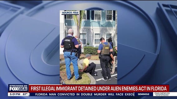 1st undocumented immigrant detained under Alien Enemies