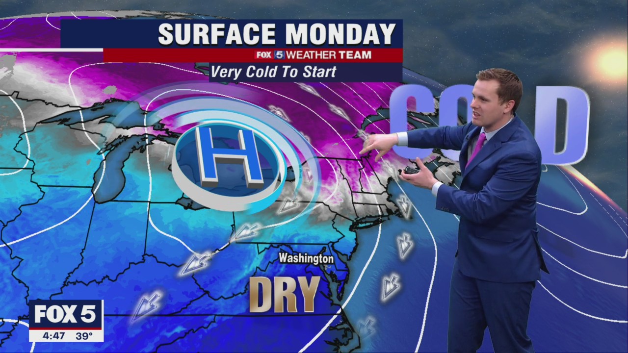 FOX 5 Weather forecast for Monday, February 28