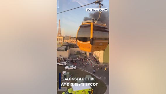 EPCOT Fire: Smoke plume fills Disney World park