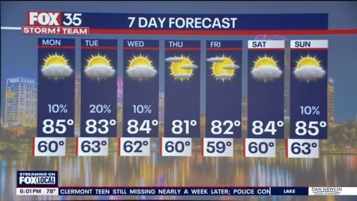 Orlando PM Weather Forecast: March 23, 2025