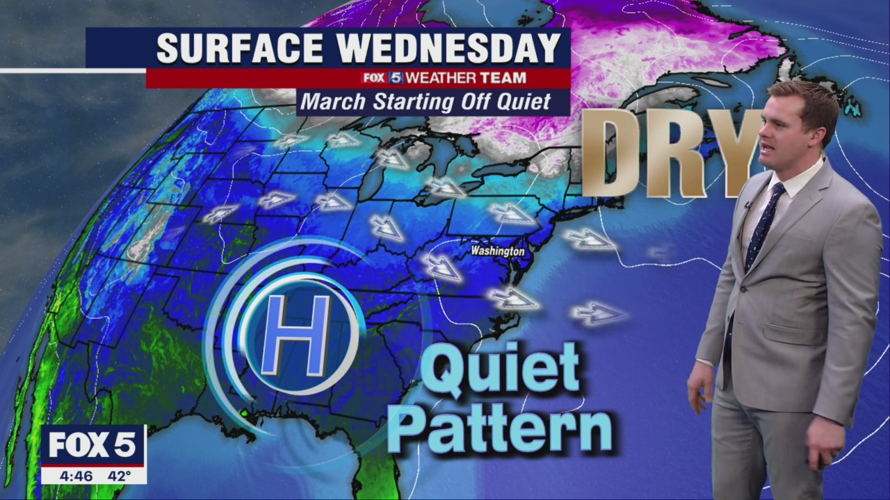 FOX 5 Weather forecast for Wednesday, March 2