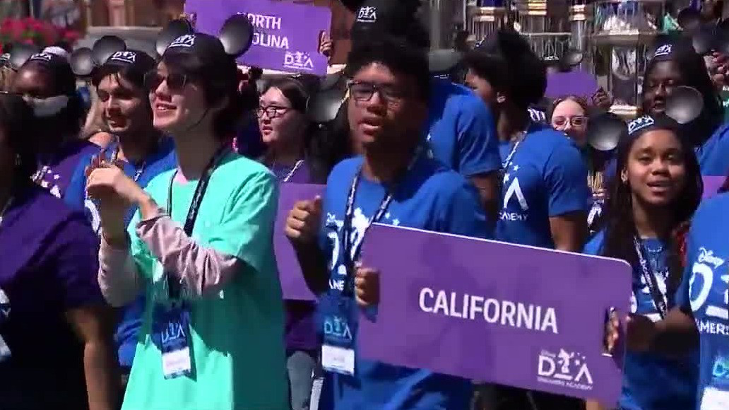 Special parade held for Disney Dreamers Academy