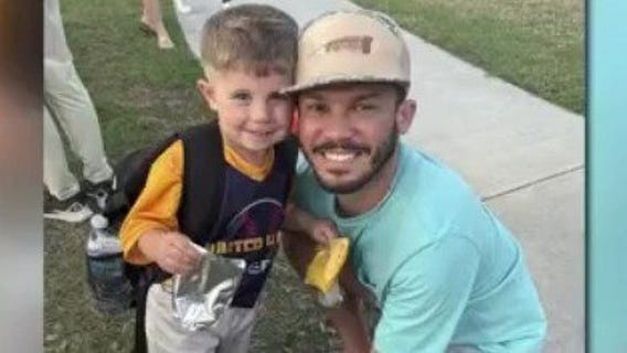 Florida man honored after rescuing toddler from burning car
