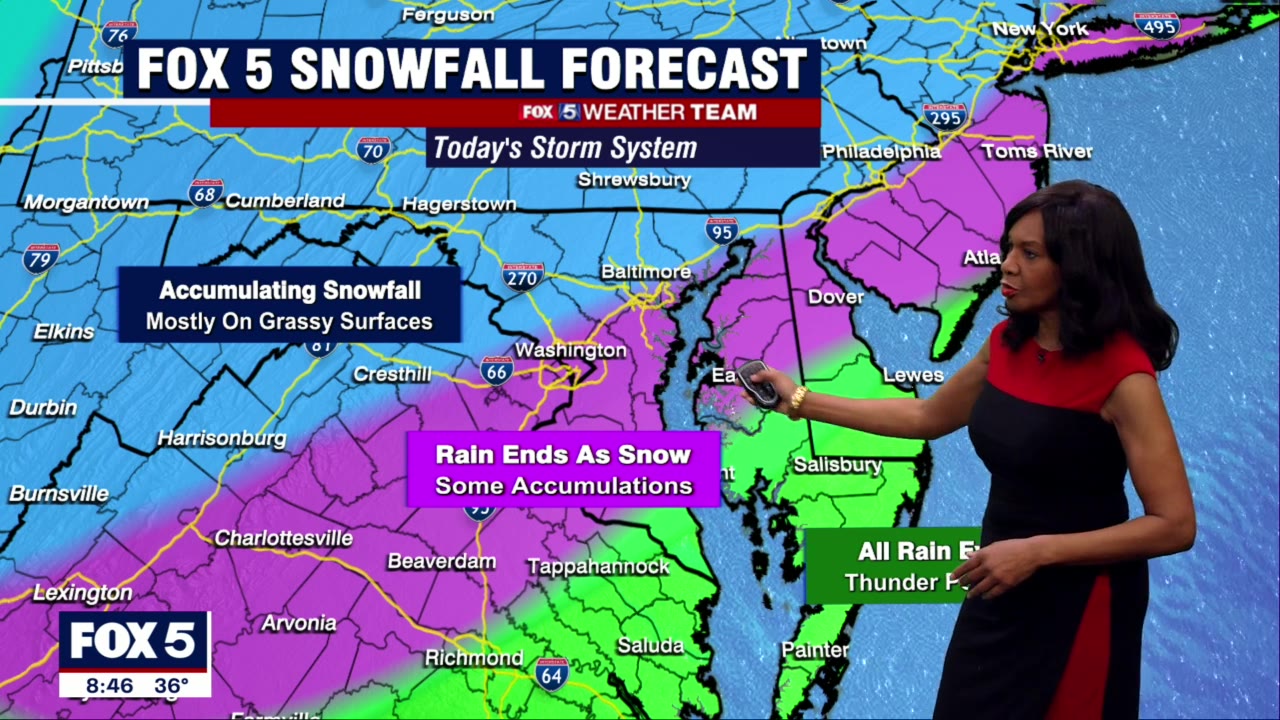 FOX 5 Weather forecast for Saturday, March 12