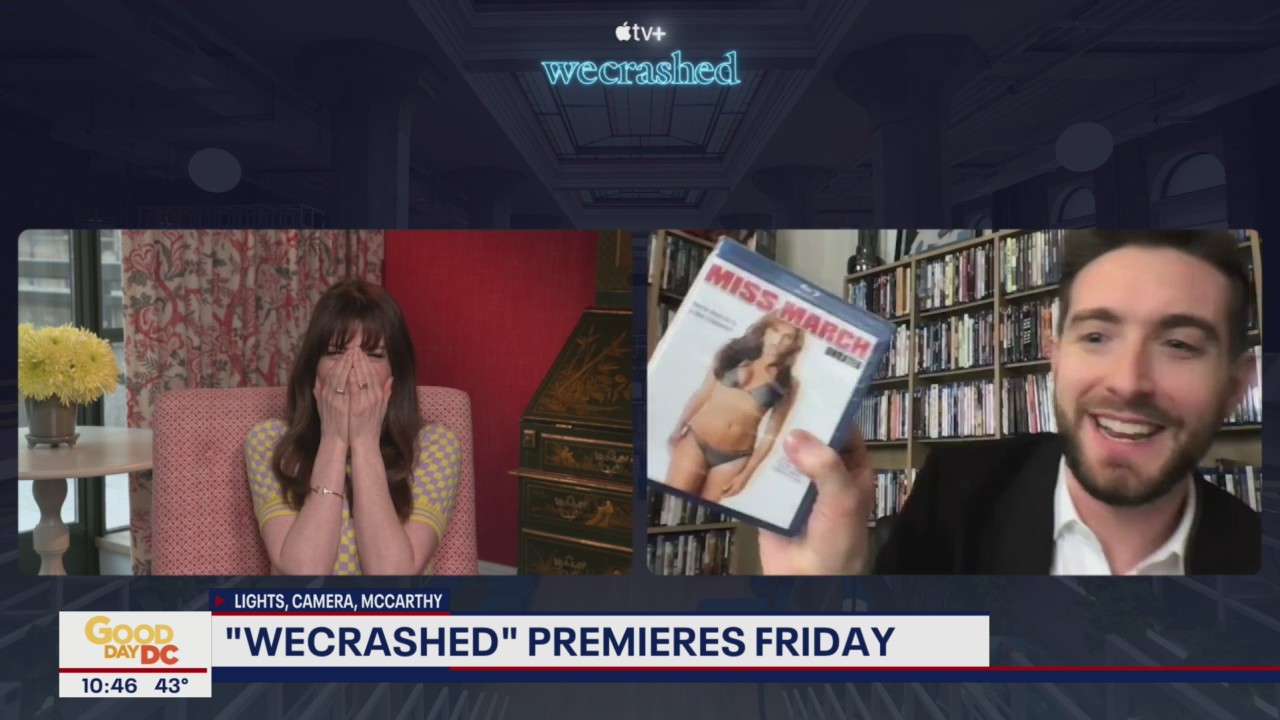 Anne Hathaway talks Apple TV+ series "WeCrashed"