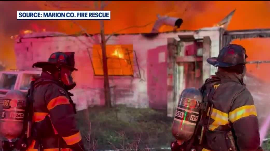 Fire burns through storage building in Marion County | FOX 51 Gainesville