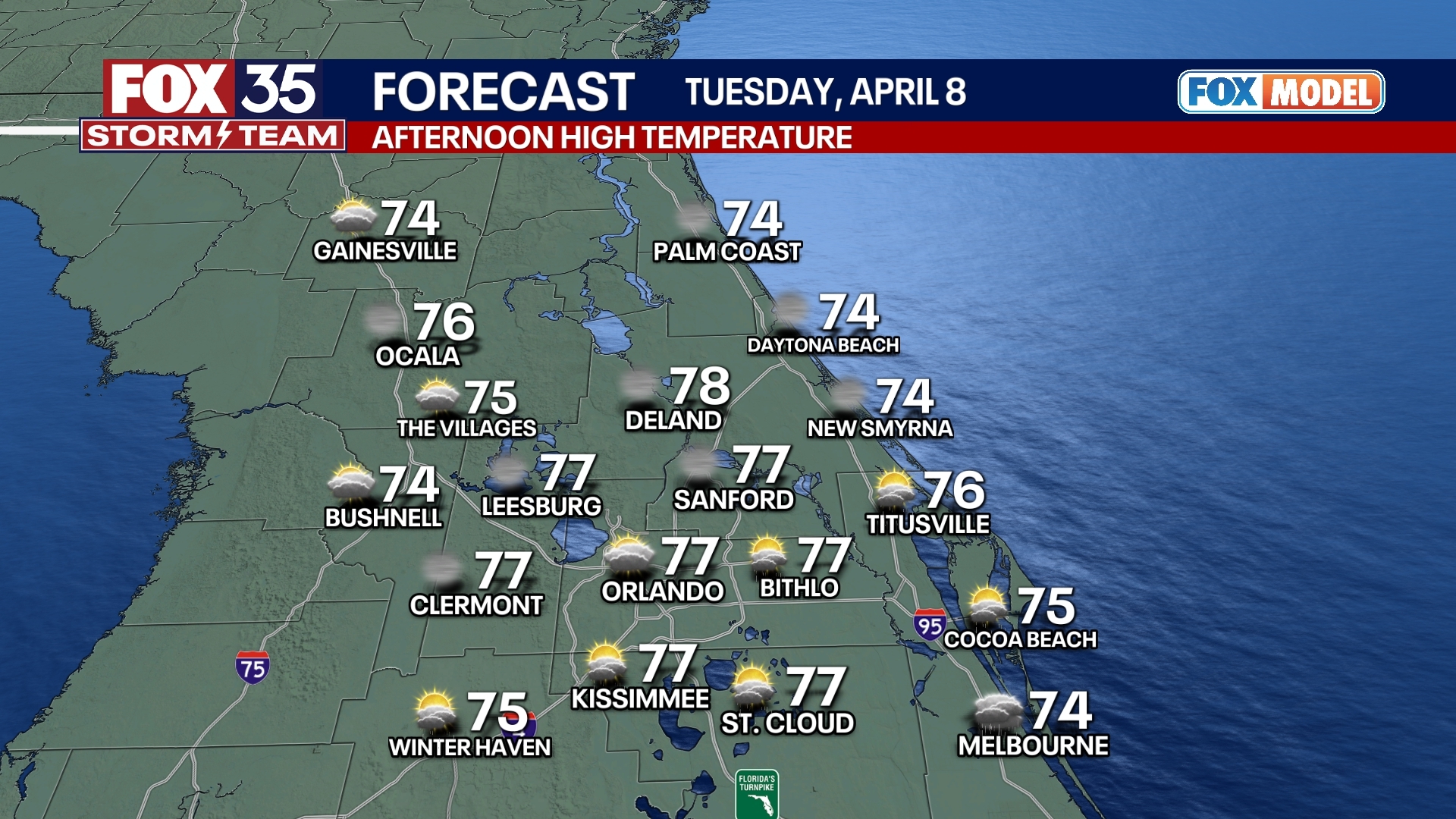 Orlando Weather Forecast PM: April 7th, 2025 | FOX 35 Orlando