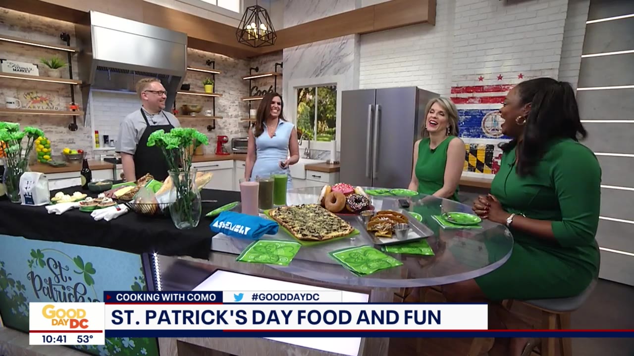 St. Patrick's Day menu