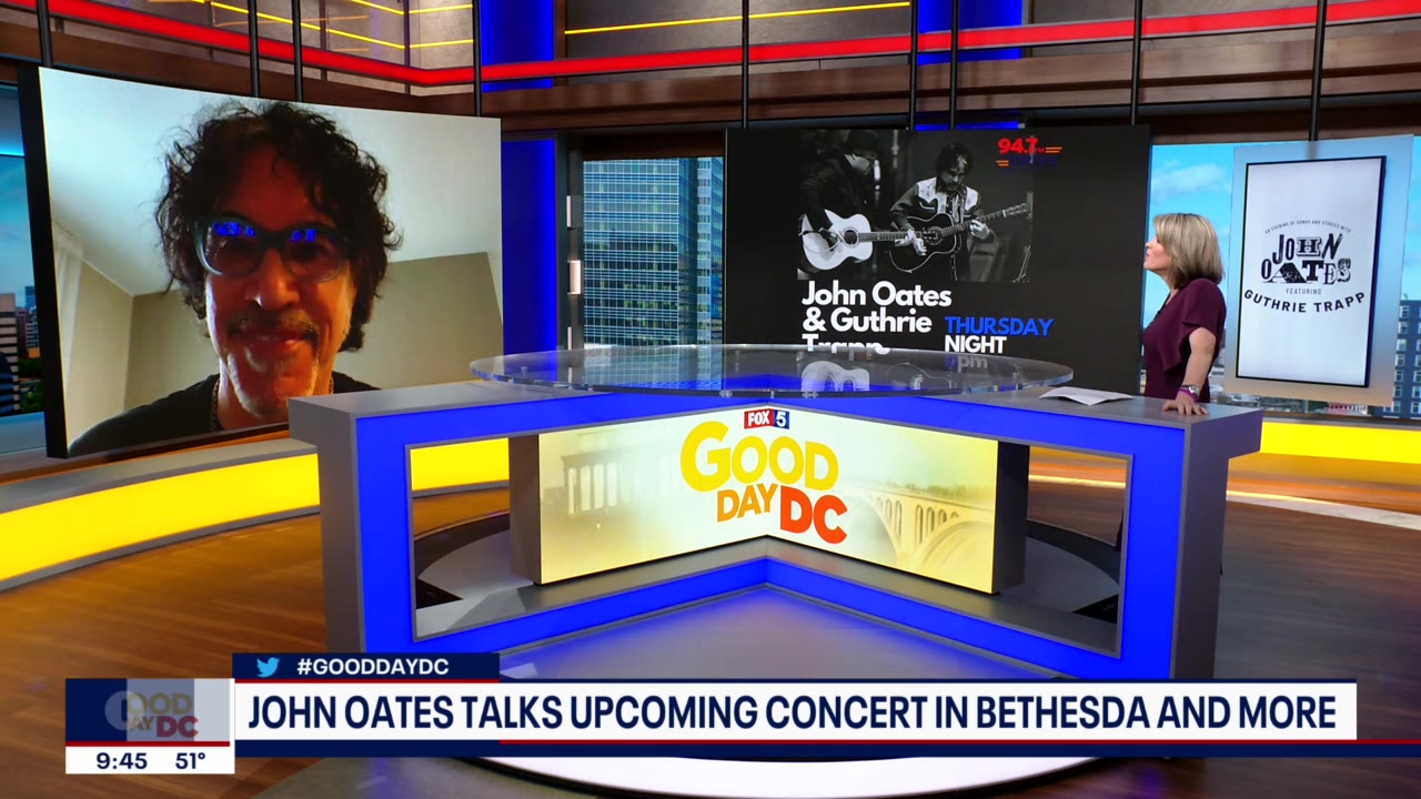 John Oates talks about upcoming concert in Bethesda