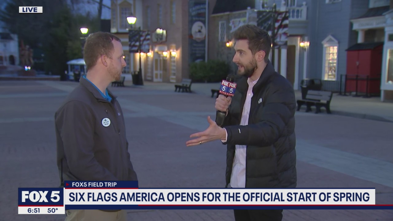 FOX 5 Field Trip: Six Flags America opens for the official start of spring