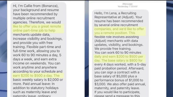 Scam of the week: Unsolicited texts about bogus jobs