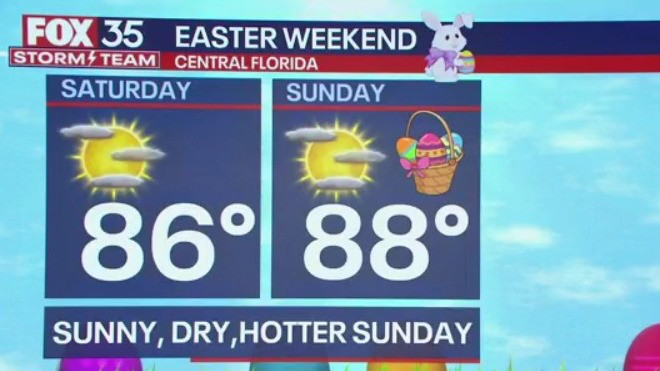 Orlando Weather Forecast PM: Thursday, April 17