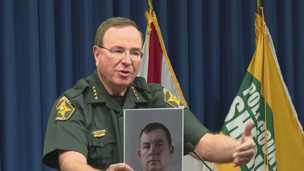 Sheriff Grady Judd announces arrest of high school teacher