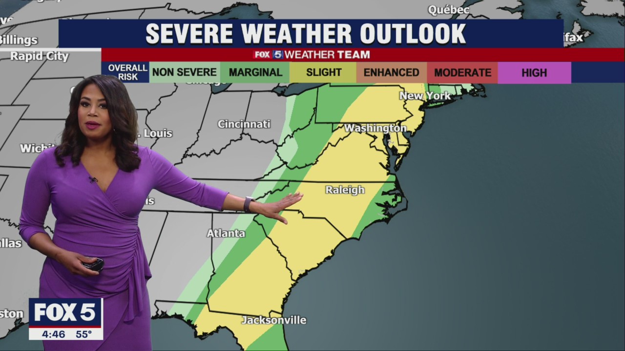FOX 5 Weather forecast for Thursday, March 31